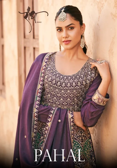 Pahal By Radha Trendz Chinon Embroidery Readymade Suits